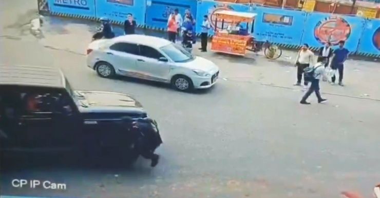 security guard gets crushed by thar