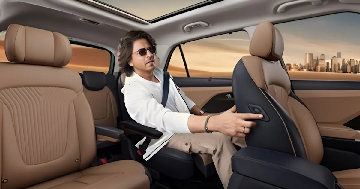shahrukh khan hyundai alcazar facelift interiors