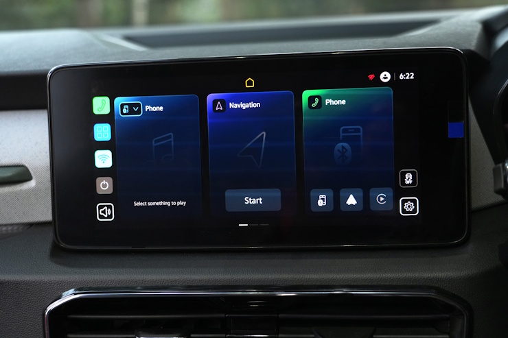 skoda kylaq 10 inch touchscreen infotainment display