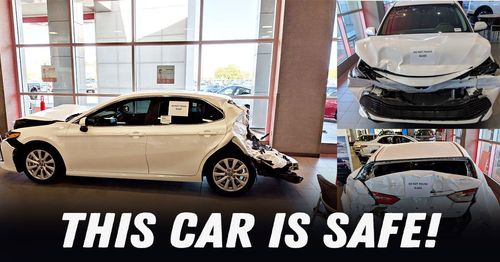 crashed camry at dealership in arizona crashed camry at dealership in arizona