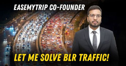Easemytrip co founder's Bangalore traffic solution Easemytrip co founder's Bangalore traffic solution
