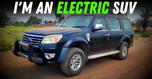 ford endeavour diesel SUV converted into an electric vehicle featured ford endeavour diesel SUV converted into an electric vehicle featured