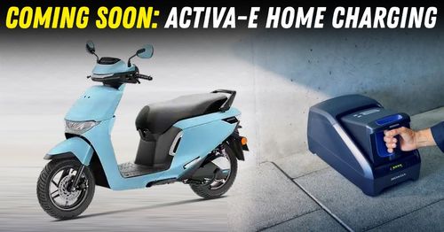 honda activa-e electric scooter home charging dock featured honda activa-e electric scooter home charging dock featured