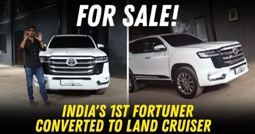 india's first toyota fortuner converted to land cruiser lc300 for sale featured