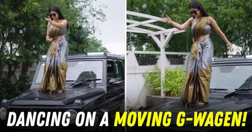 indian actress dances on moving mercedes benz g-wagen featured