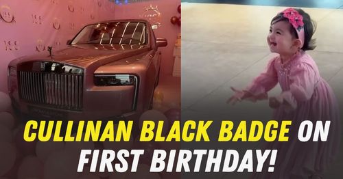 indian dad buys cullinan black badge for daughter's first birthday indian dad buys cullinan black badge for daughter's first birthday