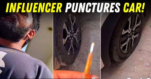 influencer rajat dalal punctures wrongly parked hyundai exter featured influencer rajat dalal punctures wrongly parked hyundai exter featured
