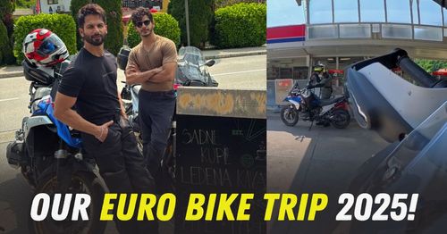 ishaan khatter and shahid kapoor europe bike ride bmw r 1300 gs