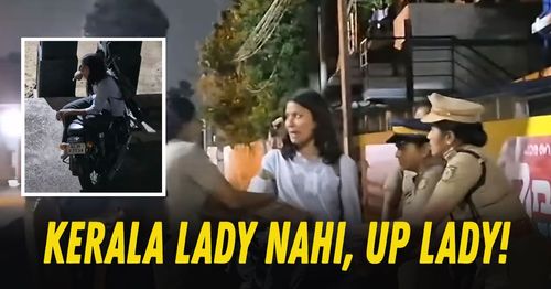 up woman fights with kerala police in kochi up woman fights with kerala police in kochi