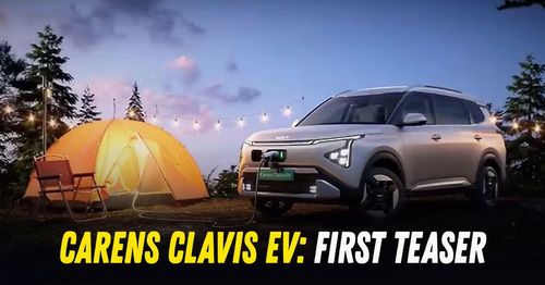 kia carens clavis ev teaser released
