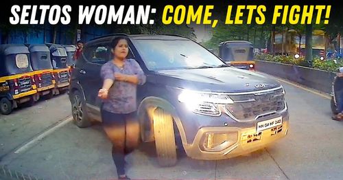 kia seltos woman mumbai road rage featured