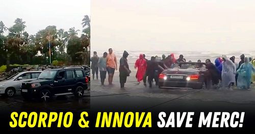 mahindra scorpio toyota innova save beached mercedes benz featured mahindra scorpio toyota innova save beached mercedes benz featured