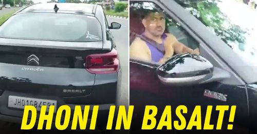ms dhoni citroen basalt drive ranchi featured ms dhoni citroen basalt drive ranchi featured