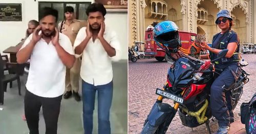 naked men who harassed rider arrested
