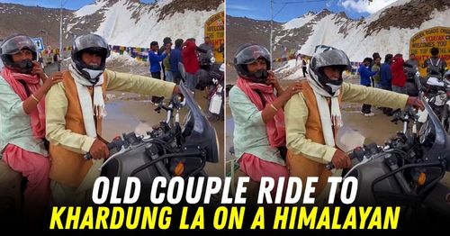 old couple khardungla royal enfield himalayan featured old couple khardungla royal enfield himalayan featured