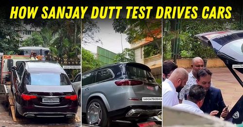 sanjay dutt checking out and test driving maybach cars featured