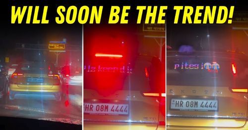 skoda kylaq delhi funny digital display rear windscreen featured
