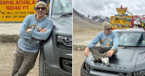 sunny deol in defender octa sunny deol in defender octa