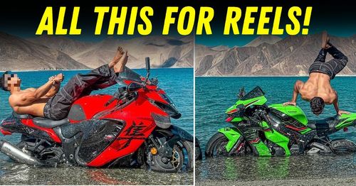 tourists ride superbikes into pangong tso lake featured tourists ride superbikes into pangong tso lake featured