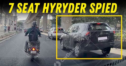 toyota hyryder 7 seater spied featured toyota hyryder 7 seater spied featured