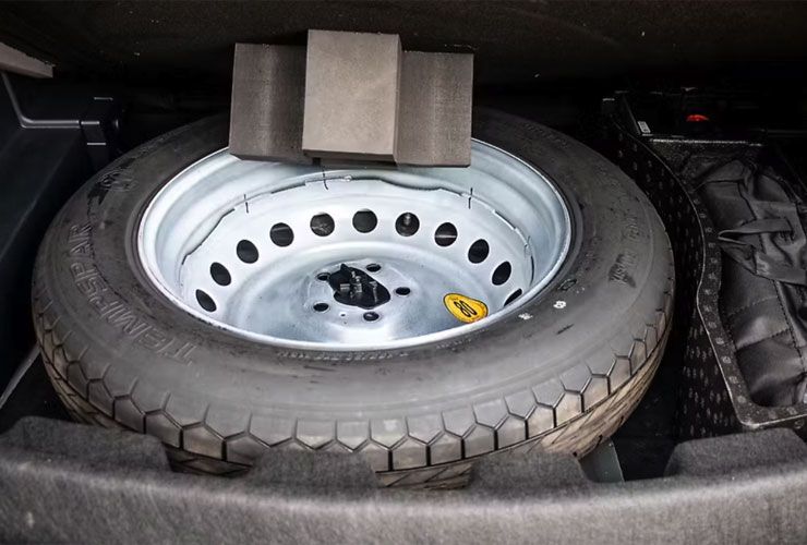 space saver spare wheel in harrier ev