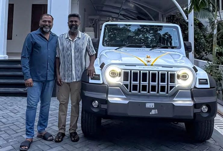 suriya gifts mahindra thar roxx to Meiyazhagan director 