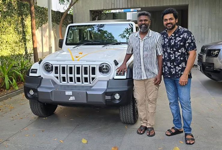 suriya gifts mahindra thar roxx to meiyazhagan director