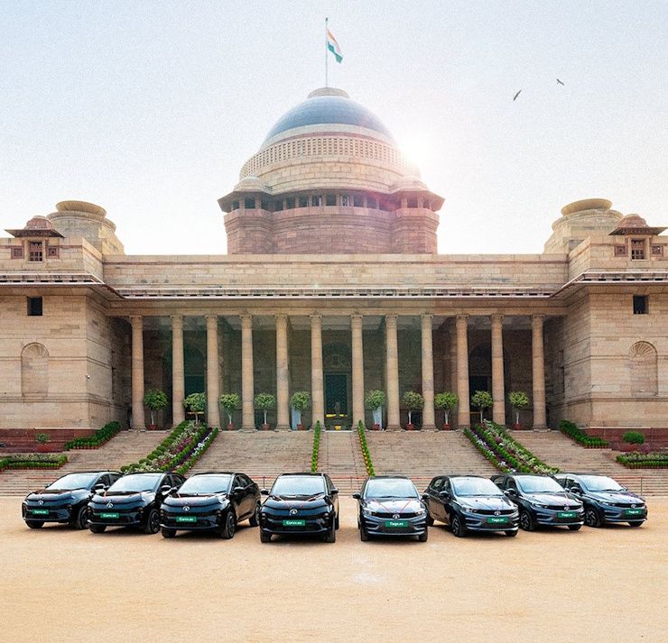 tata curvv.ev tiago.ev rashtrapati bhavan