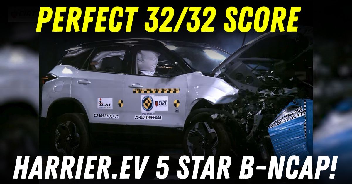 tata harrier.ev 5 star bncap crash test rating featured