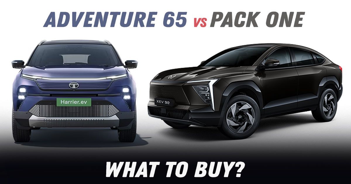 tata harrier ev adventure 65 vs mahindra xev 9e pack one