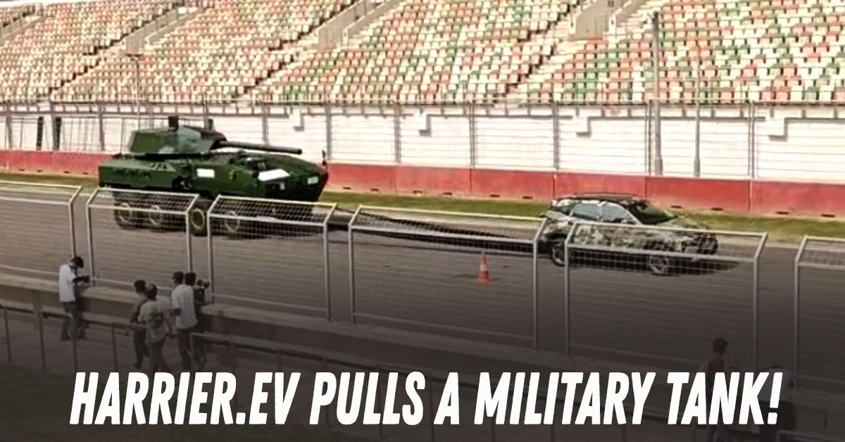 tata harrier.ev pulls a whap 8x8