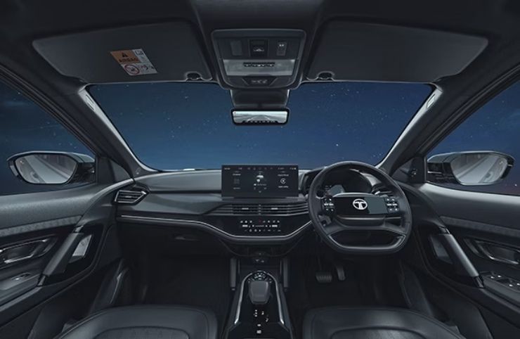 tata harrier.ev stealth interior