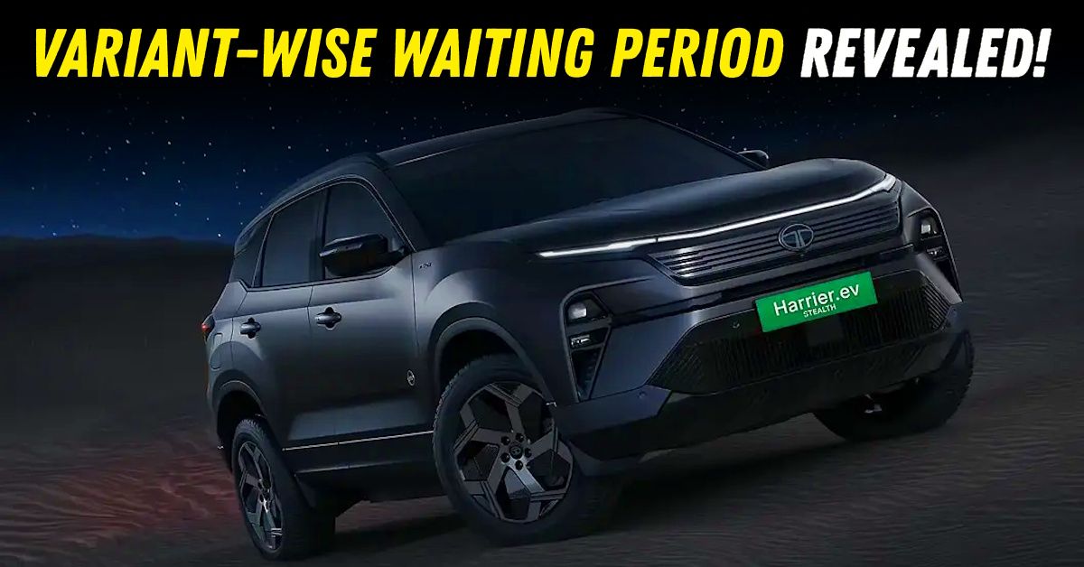 tata harrier.ev variant-wise waiting period featured