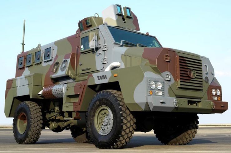 Tata mine protected vehicle
