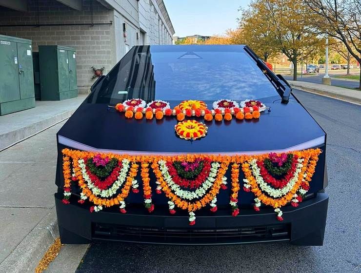 tesla cybertruck baarat car