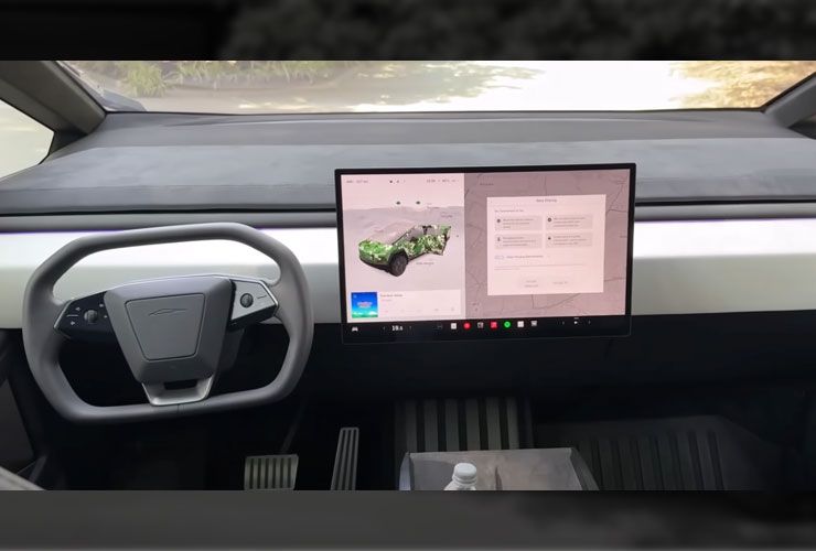 tesla cybertruck interior