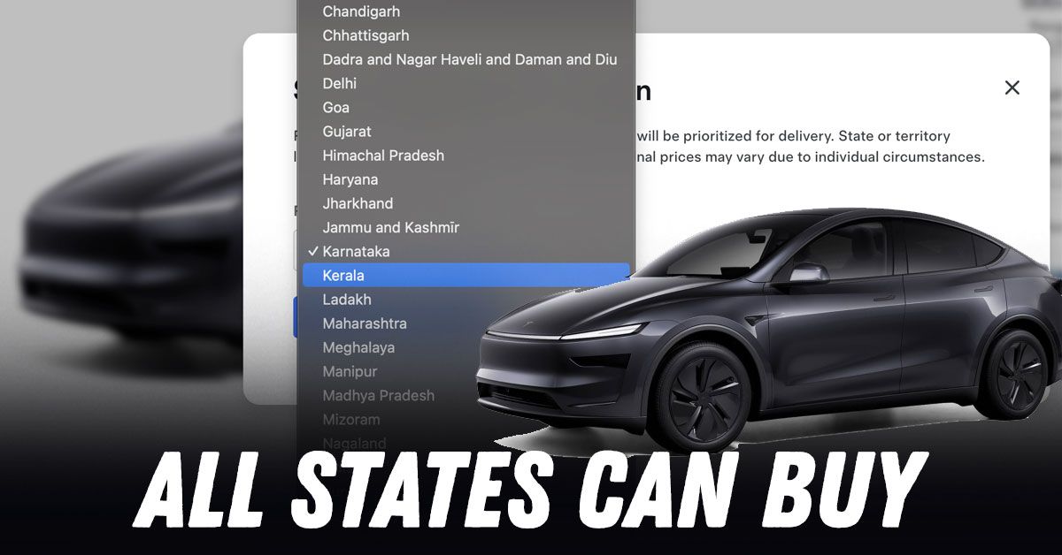 tesla model y booking available in all indian states