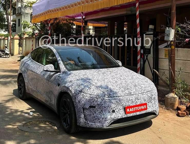tesla model y front