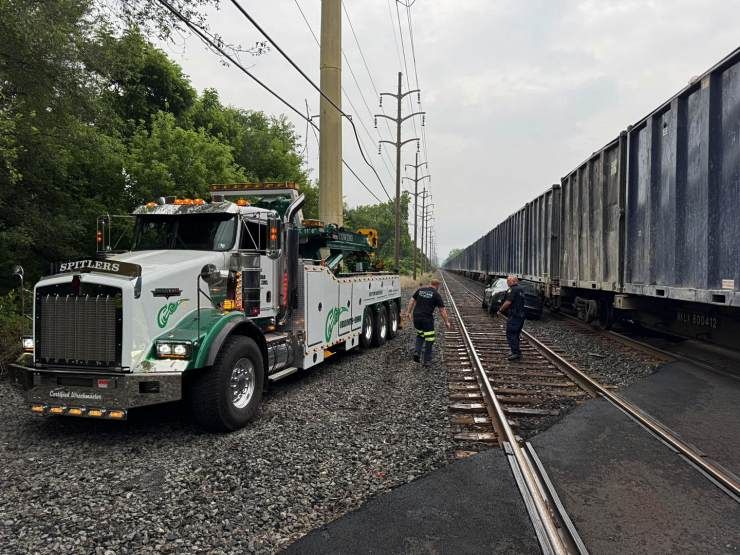 tesla on railway track