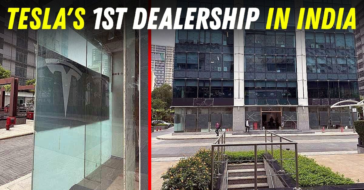 tesla's 1st dealership india mumbai featured