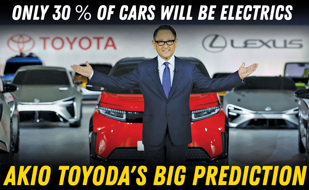 toyota chairman akio toyoda's big prediction on electric car sales