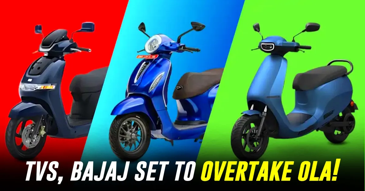 tvs bajaj set to overtake ola electric