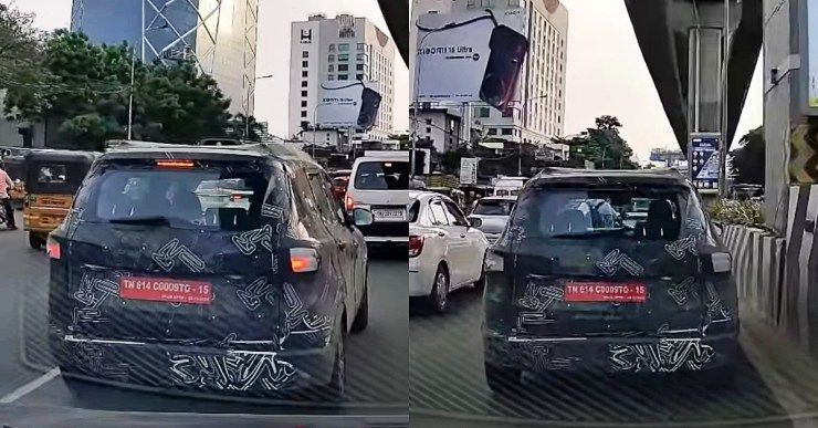 upcoming renault triber facelift rear
