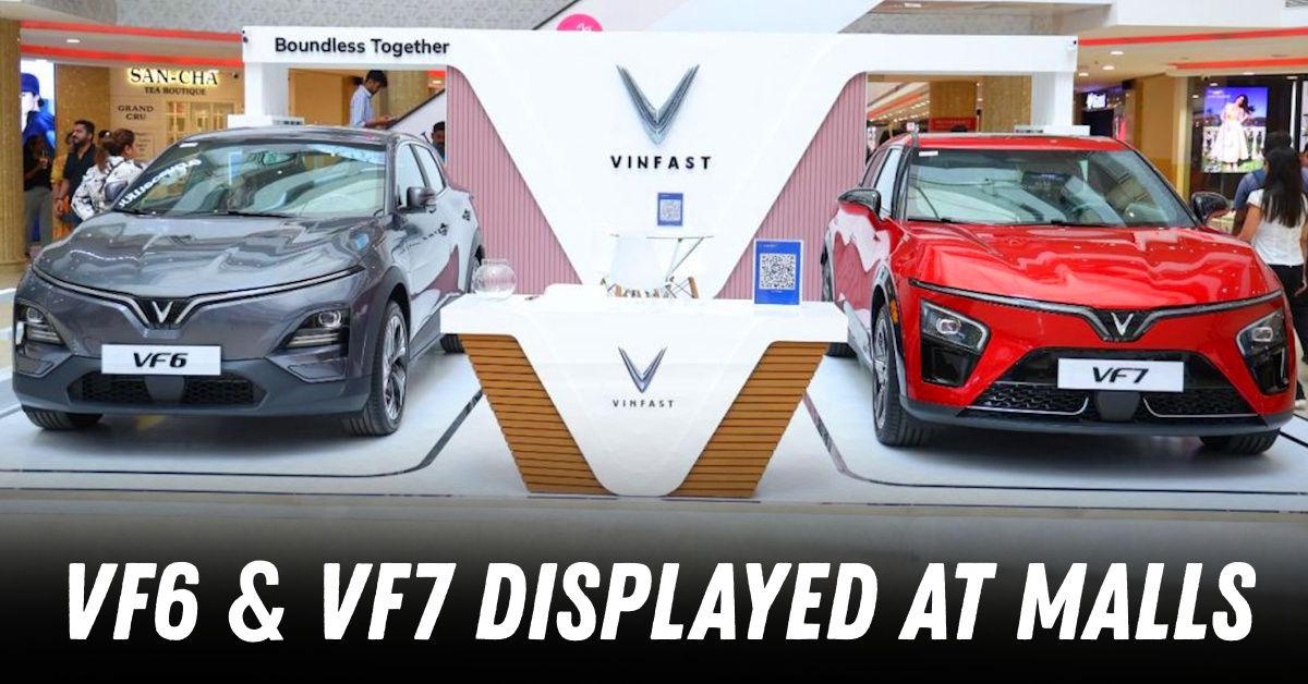 vinfast vf6 vf7 shopping mall display india featured