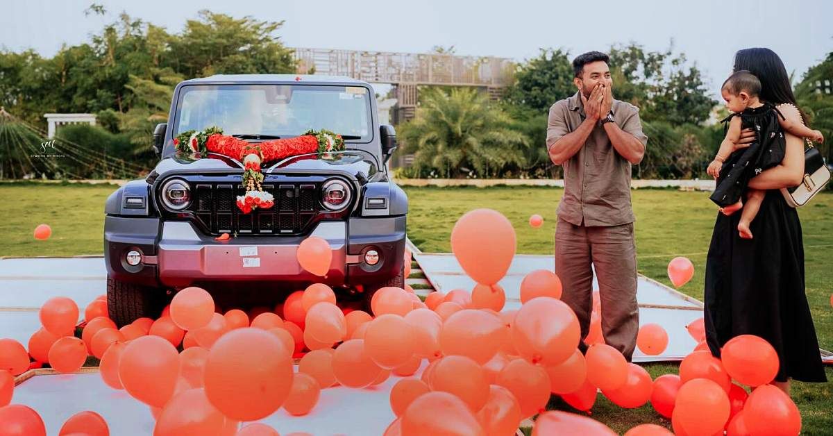 wife surprises husband with thar roxx