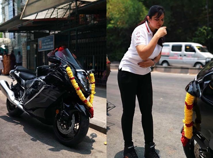 woman entrepreneur buys hayabusa
