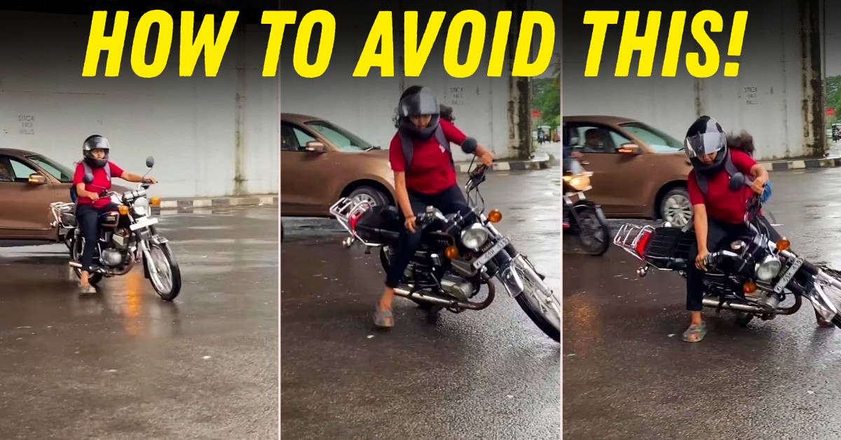woman rider yamaha rx135 slip up kerala featured woman rider yamaha rx135 slip up kerala featured