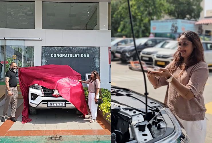 woman sheds happy tears on buying toyota fortuner